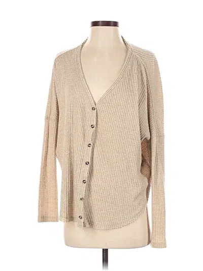 Pre-owned Out From Under Cardigan Sweater In Brown