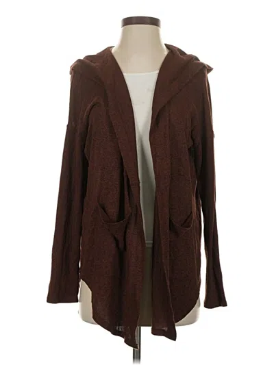 Pre-owned Out From Under Cardigan Sweater In Brown