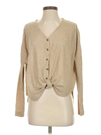 Pre-owned Out From Under Cardigan Sweater In Brown