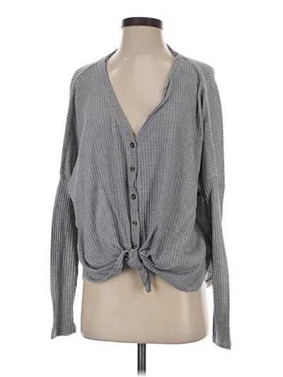Pre-owned Out From Under Cardigan Sweater In Gray