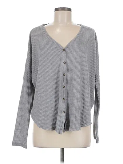 Pre-owned Out From Under Cardigan Sweater In Gray