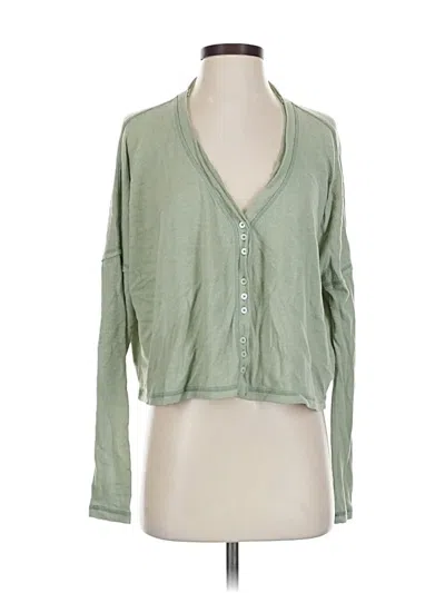 Pre-owned Out From Under Cardigan Sweater In Green