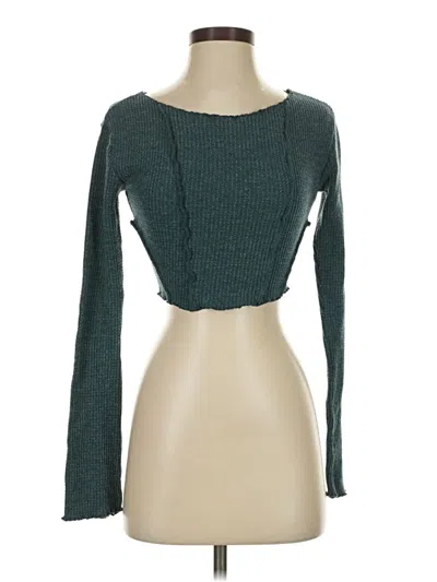 Pre-owned Out From Under Cardigan Sweater In Green