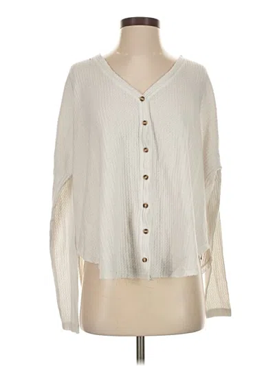 Pre-owned Out From Under Cardigan Sweater In Ivory