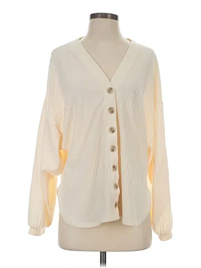 Pre-owned Out From Under Cardigan Sweater In Ivory