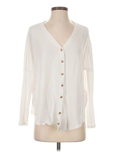 Pre-owned Out From Under Cardigan Sweater In Ivory