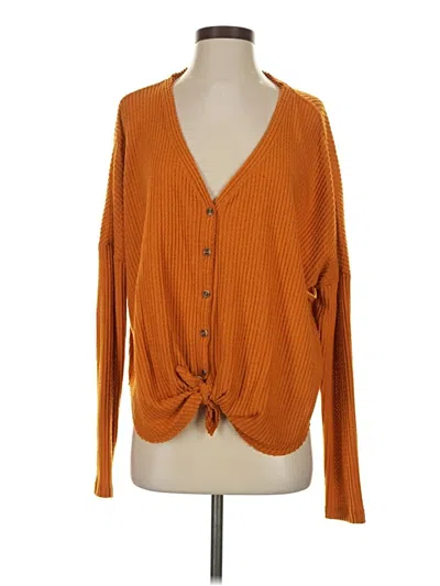 Pre-owned Out From Under Cardigan Sweater In Orange