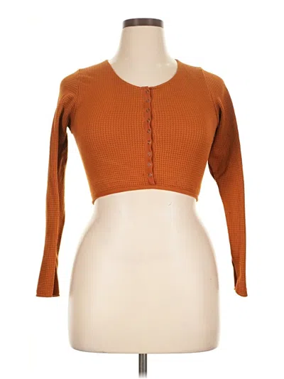 Pre-owned Out From Under Cardigan Sweater In Orange