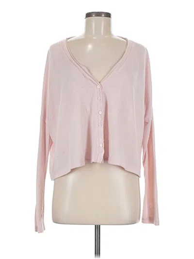 Pre-owned Out From Under Cardigan Sweater In Pink