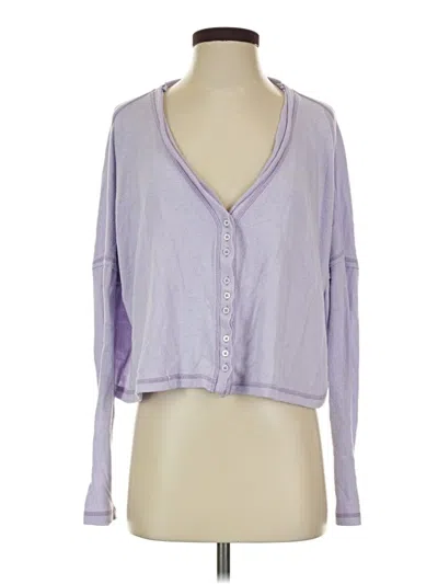 Pre-owned Out From Under Cardigan Sweater In Purple