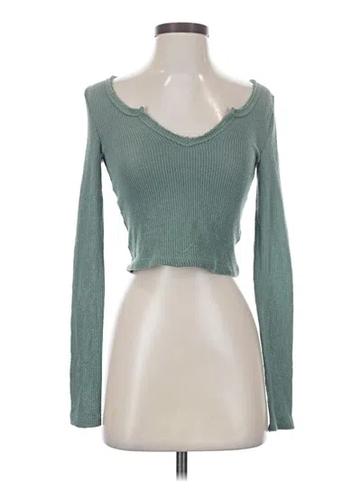 Pre-owned Out From Under Cardigan Sweater In Teal