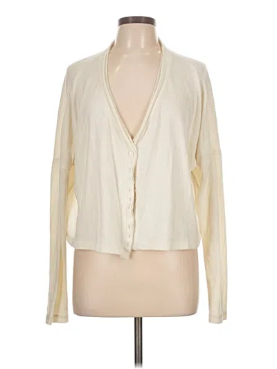Pre-owned Out From Under Cardigan Sweater In White
