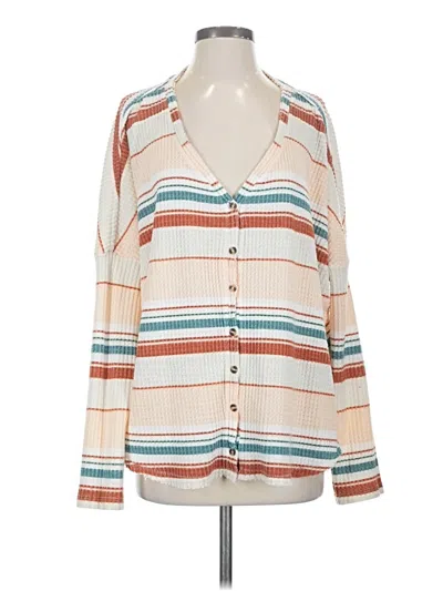 Pre-owned Out From Under Cardigan Sweater In White