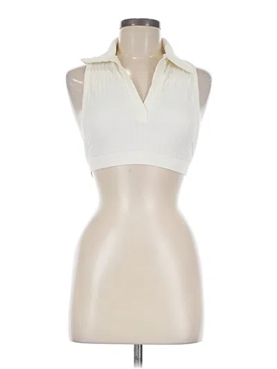 Pre-owned Out From Under Cardigan Sweater In White