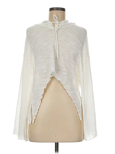 Pre-owned Out From Under Cardigan Sweater In White