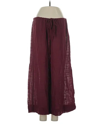 Pre-owned Out From Under Casual Pants In Burgundy