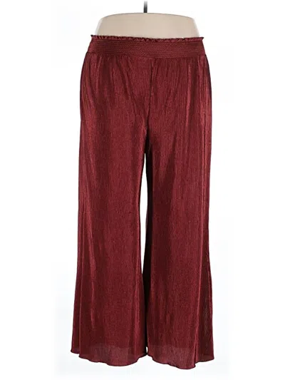 Pre-owned Out From Under Casual Pants In Burgundy