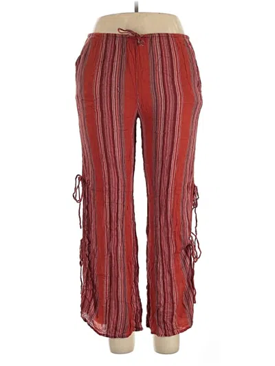 Pre-owned Out From Under Casual Pants In Red