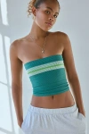 Out From Under Charlie Seamless Tube Top In Dark Green, Women's At Urban Outfitters