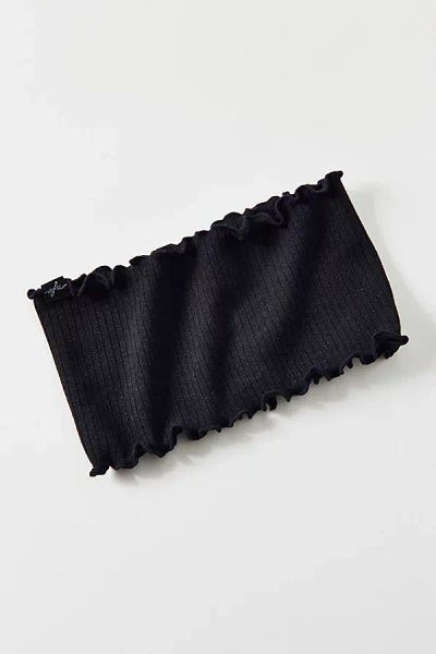 Out From Under Diana Lettuce Edge Soft Headband In Black, Women's At Urban Outfitters