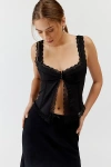Out From Under Dolce Verano Corset In Black, Women's At Urban Outfitters