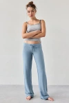 Out From Under Down And Out Straight Leg Sweatpant In Blue, Women's At Urban Outfitters
