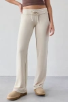 Out From Under Down And Out Straight Leg Sweatpant In Cream, Women's At Urban Outfitters In White