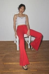Out From Under Easy Does It Flare Pant In Red, Women's At Urban Outfitters