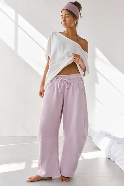 Out From Under Essential Barrel Leg Sweatpant In Lilac, Women's At Urban Outfitters