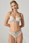 Out From Under Eva Angel Mesh Underwire Bra In Glacier/brown, Women's At Urban Outfitters In Gray