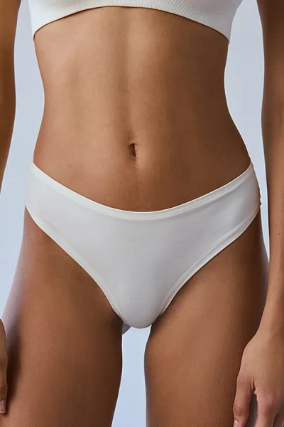 Out From Under Featherweight Dip Thong In White Swan, Women's At Urban Outfitters