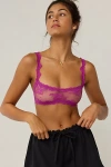 Out From Under Firecracker Lace Scoop Bra In Purple, Women's At Urban Outfitters