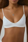 Out From Under Gabriella Seamless Knit Triangle Bralette In Ivory, Women's At Urban Outfitters