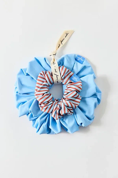 Out From Under Hallie Supersoft Scruchies Set In Blue, Women's At Urban Outfitters