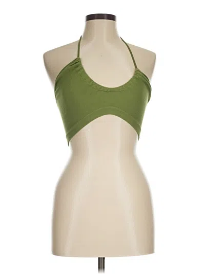 Pre-owned Out From Under Halter Top Green Halter Neckline Tops
