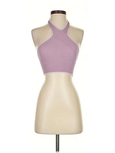 Pre-owned Out From Under Halter Top Purple Halter Neckline Tops