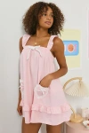 Out From Under Hearts Desire Lounge Dress In Pink, Women's At Urban Outfitters