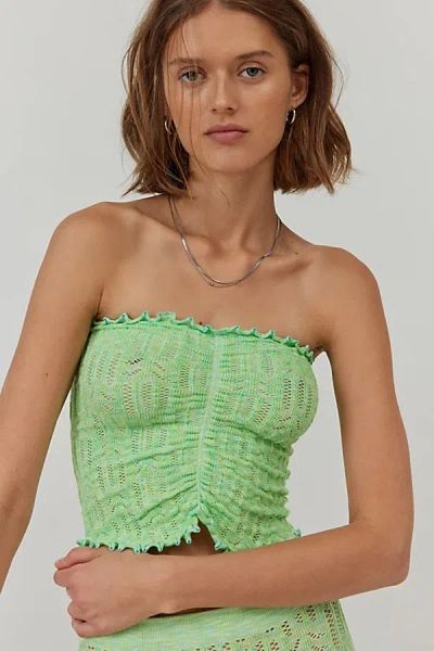 Out From Under Hello Sunshine Seamless Marled Knit Tube Top In Green, Women's At Urban Outfitters
