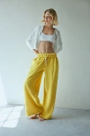 Out From Under Hoxton Piping Sweatpant In Gold, Women's At Urban Outfitters
