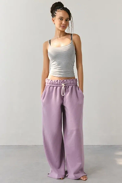 Out From Under Hoxton Piping Sweatpant In Lavender, Women's At Urban Outfitters In Purple