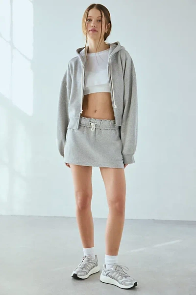 Out From Under Hoxton Sweat Skort In Grey, Women's At Urban Outfitters