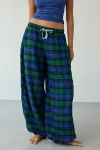 Out From Under In Your Dreams Brushed Flannel Lounge Jogger Pant In Green, Women's At Urban Outfitters