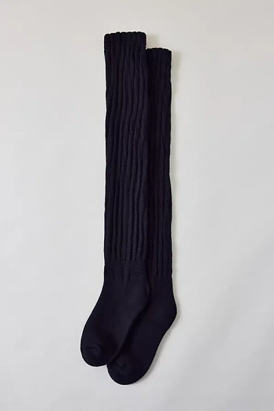 Out From Under Isla Over-the-knee Socks In Black, Women's At Urban Outfitters