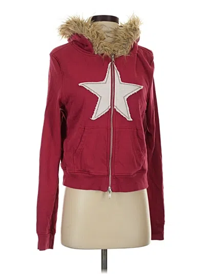 Pre-owned Out From Under Jacket In Burgundy