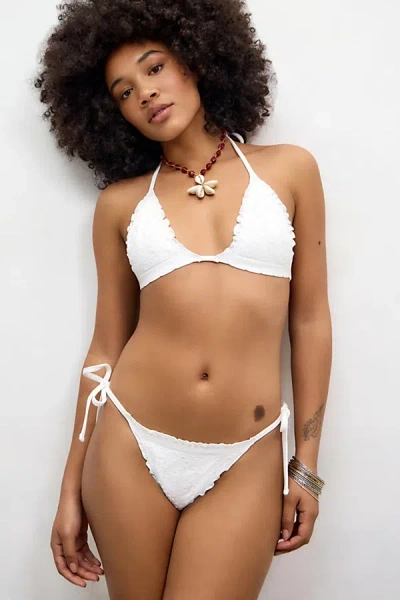 Out From Under Jacquard Bikini Bottom In White, Women's At Urban Outfitters