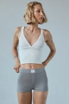 Out From Under Jade Seamless Knit Cutout Tank Top In White, Women's At Urban Outfitters