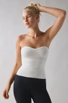 Out From Under Jade Seamless Knit Cutout Tube Top In White, Women's At Urban Outfitters In White