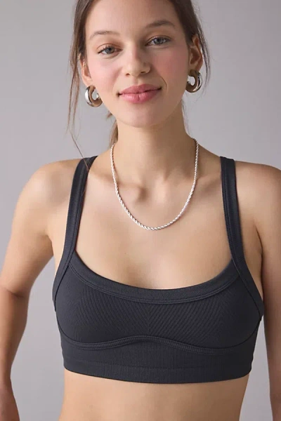Out From Under Jade Stitch Strappy-back Bralette In Black, Women's At Urban Outfitters