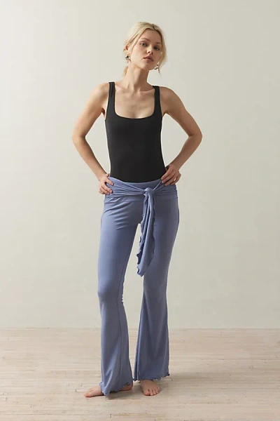 Out From Under Jade Tied Up Flare Pant In Blue, Women's At Urban Outfitters