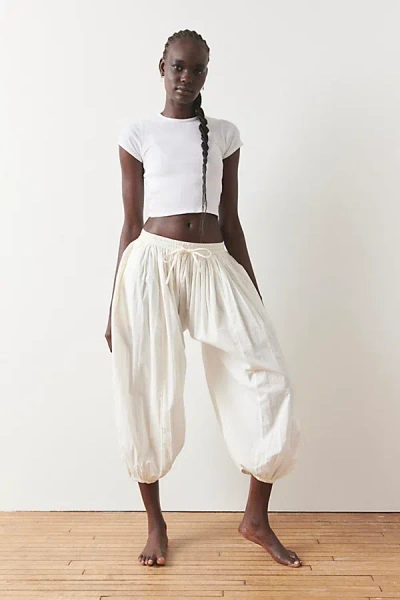 Out From Under Jasmine Balloon Pant In Ivory, Women's At Urban Outfitters In White